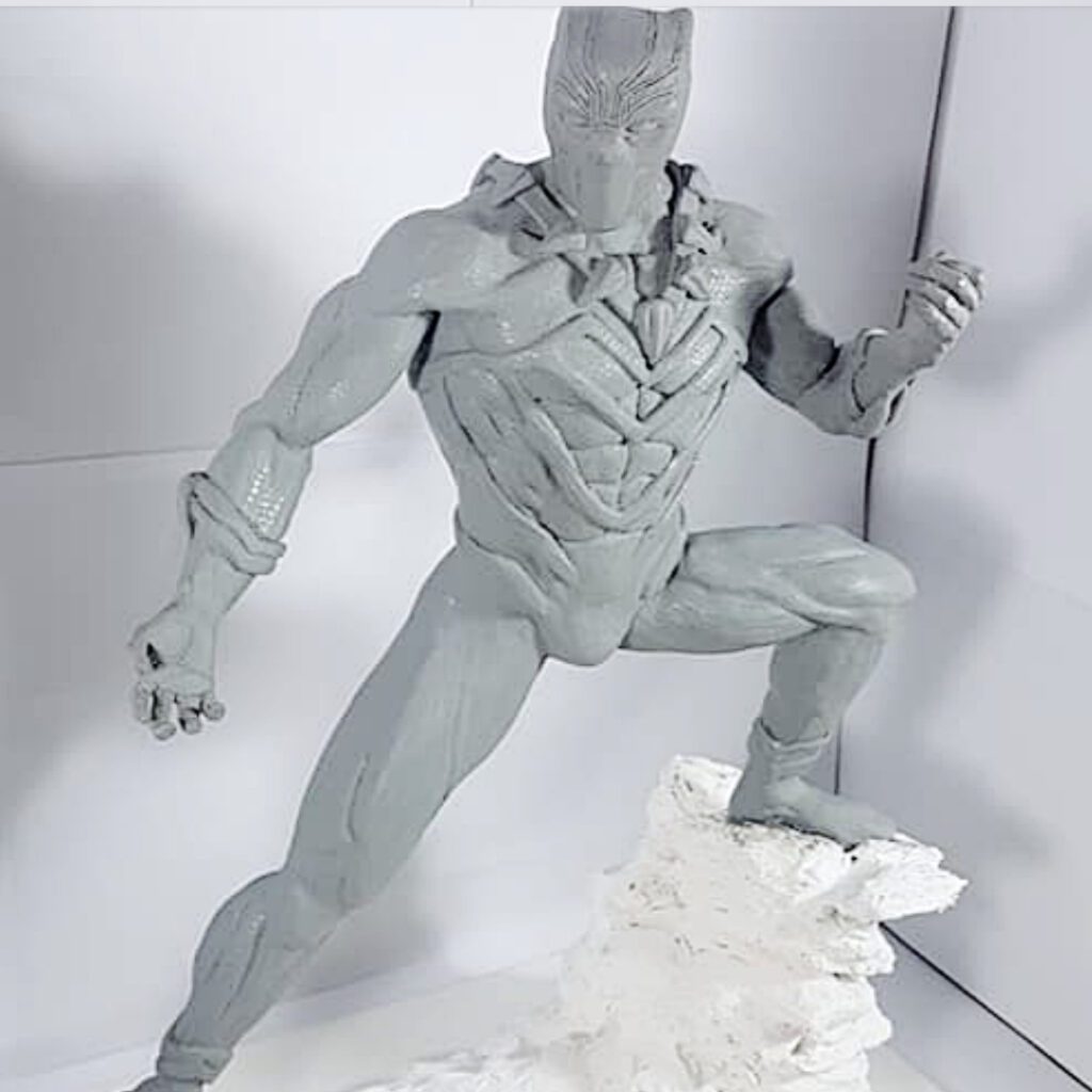 Escultura Pantera Wakanda Gustavo Rocha Arcadia 3D