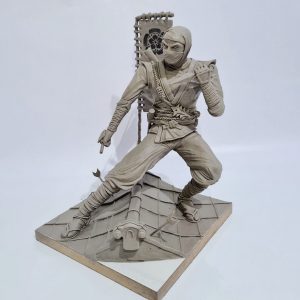 Escultura Ninja do Aluno Djalma Marquesani Junior Desafio Arcádia 3D