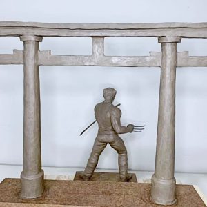 Escultura Wolverine Aluna Andrea Virginia Silva Arcádia 3D