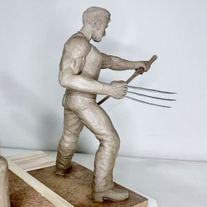 Escultura Wolverine Aluna Andrea Virginia Silva Arcádia 3D