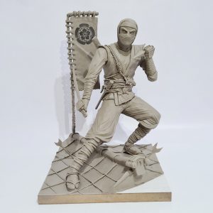 Escultura Ninja do Aluno Djalma Marquesani Junior Desafio Arcádia 3D