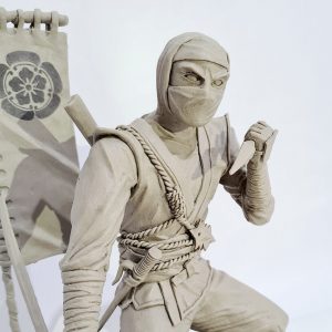 Escultura Ninja do Aluno Djalma Marquesani Junior Desafio Arcádia 3D