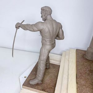Escultura Wolverine Aluna Andrea Virginia Silva Arcádia 3D