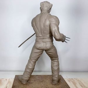 Escultura Wolverine Aluna Andrea Virginia Silva Arcádia 3D